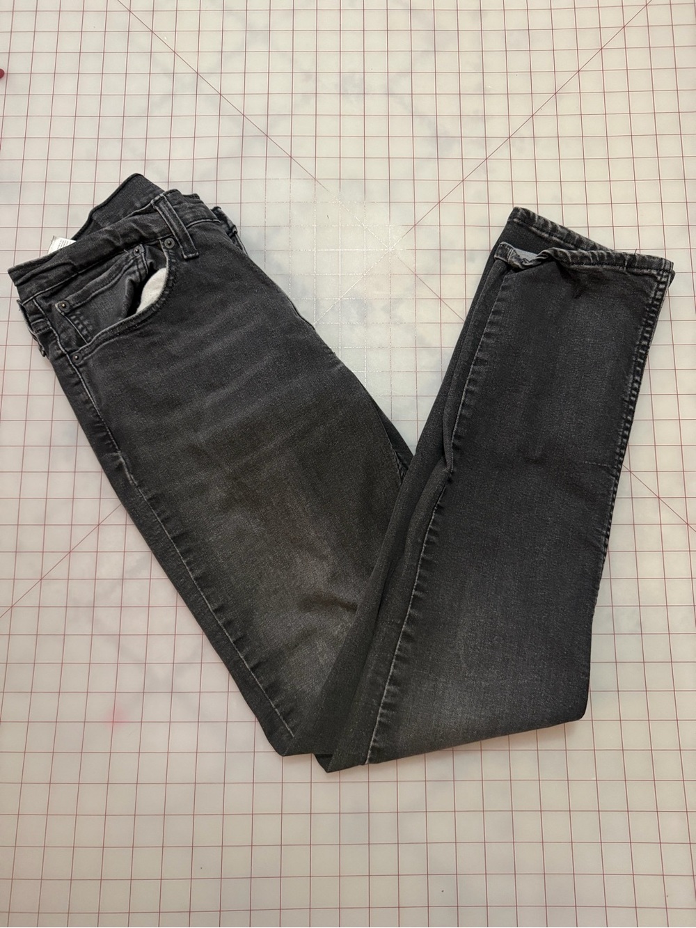 Levi's 511 Slim Fit Jeans Black Wash WaterLess Denim Men's Size 34x34